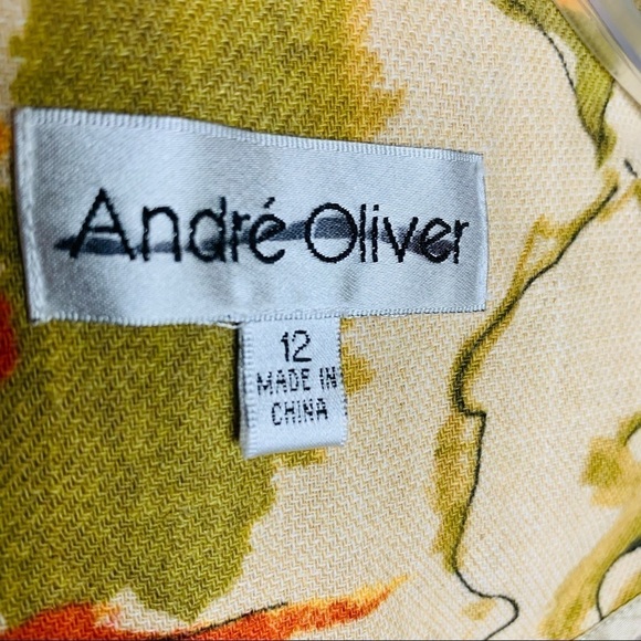 Andre’ Oliver Linen Open Front Blazer - Picture 3 of 9